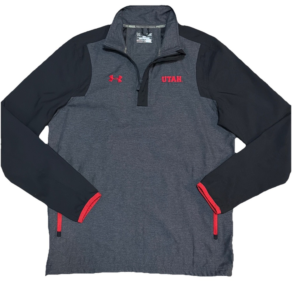 Under Armour Utah Utes 1/4 Zip All Season‎ Gear Loose Men's Small Pullover